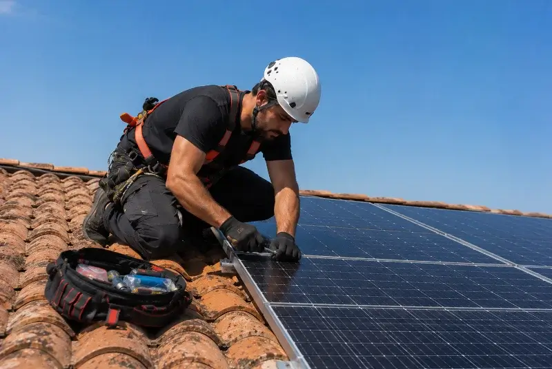 Maintenance et monitoring de panneaux solaires à Pomas