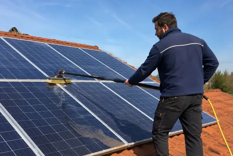 Nettoyage et entretien de panneaux solaires à Pomas
